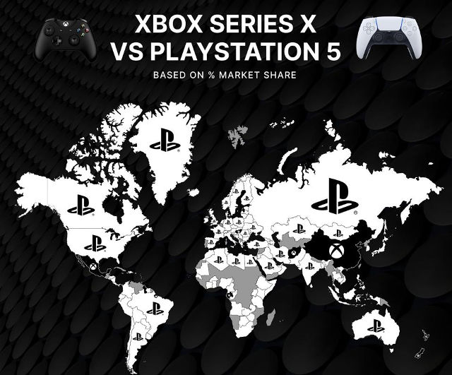 Análisis revela que PlayStation 5 es la consola más popular en 103 países
