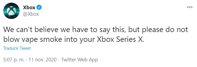 Xbox Series X humo