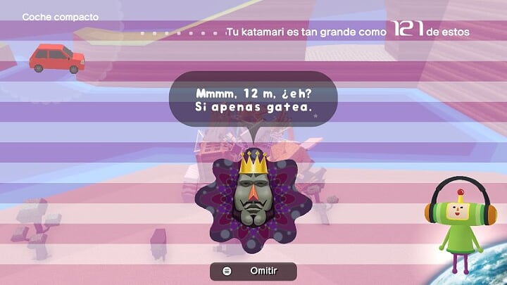 Captura de pantalla del juego Katamari Damacy REROLL