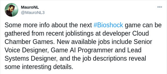El nuevo BioShock podría ser de mundo abierto