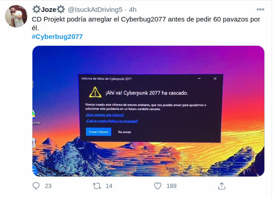 Cyberpunk 2077 se convierte en Cyberbug 2077