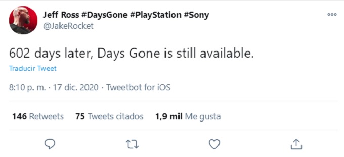 Burla del director de Days Gone hacia Cyberpunk 2077