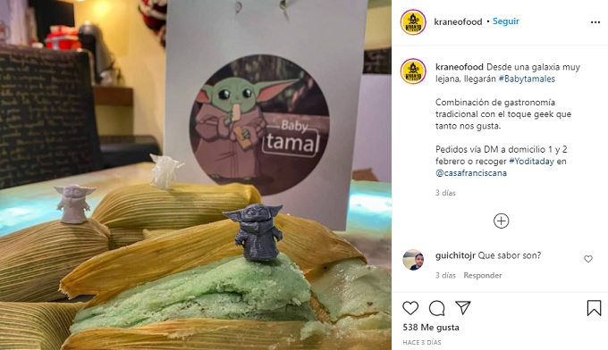 Tamales de Baby Yoda