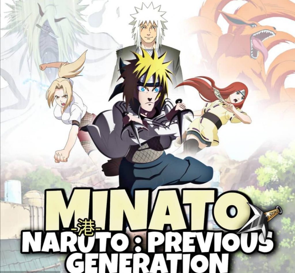 Imagen fanart de un spinoff de Naruto con Minato.