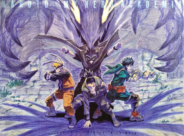 Creador de Naruto dibuja arte crossover con My Hero Academia