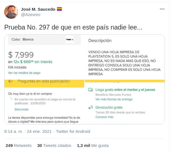 Estafan a compradores del PS5 con fotos del sistema en México