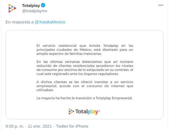 Totalplay regresa servicio a usuarios en México