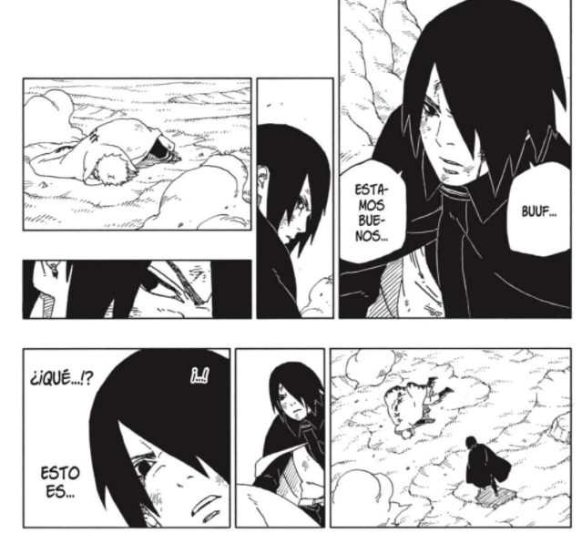 Sasuke teme por la salud de Naruto.