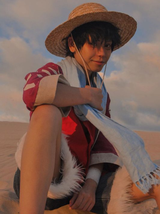 One Piece Sombrero Paja Ala Ancha Luffy Cosplay Aretesanal