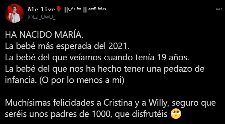 willyrex, cristina, maría