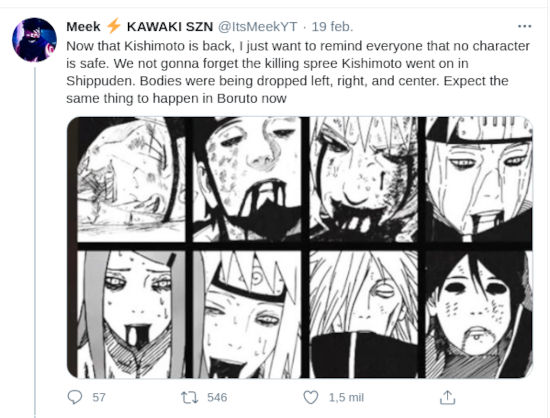 Fans de Boruto temen más muertes en la serie