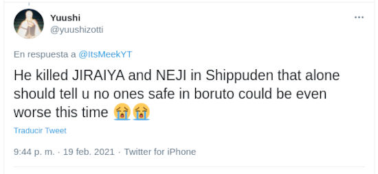 Fans de Boruto temen más muertes en la serie