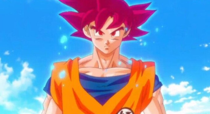 Dragon Ball Goku super saiyajin dios