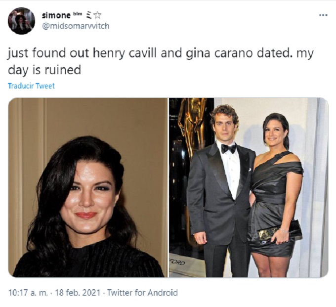 Henry Cavill con Gina Carano