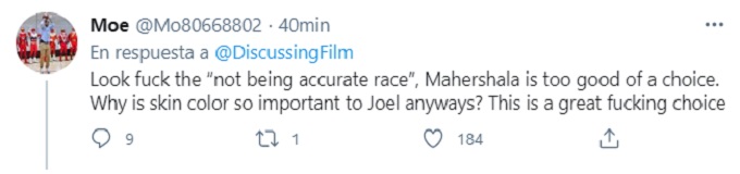 comentario sobre Mahershala Ali como Joel en The Last of Us