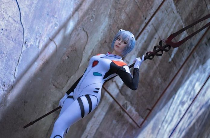 evangelion, rei ayanami, cosplay, little miss blueberry