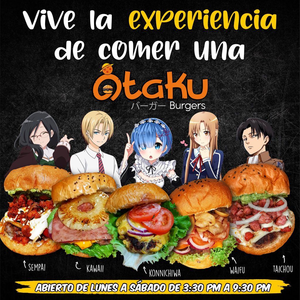 En México hay publicidades muy... particulares, como esta de un restaurante llamado Otaku Burgers que utiliza a las waifus favoritas.