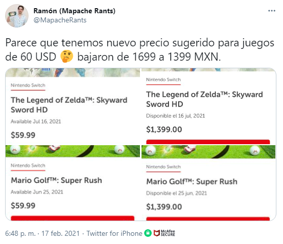 Después del Nintendo Direct de esta semana ya hay nuevos títulos para pre ordenar en la eShop, y para México los precios bajaron.