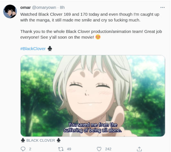 El anime de Black Clover llega a su fin y los fans celebran