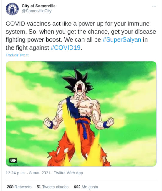 Goku de Dragon Ball Z participa en campaña anti COVID-19