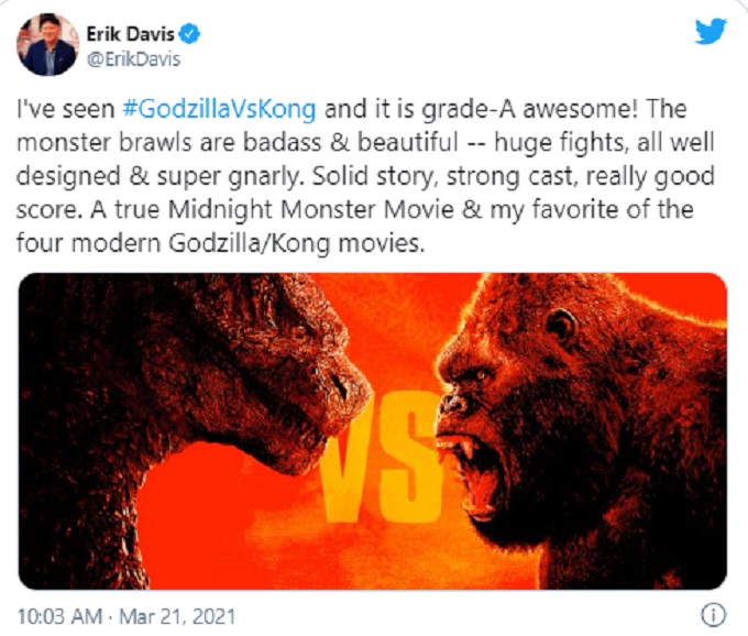 reacciones Godzilla vs Kong
