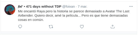 Raya y Avatar tienen similitudes y los fans lo notan