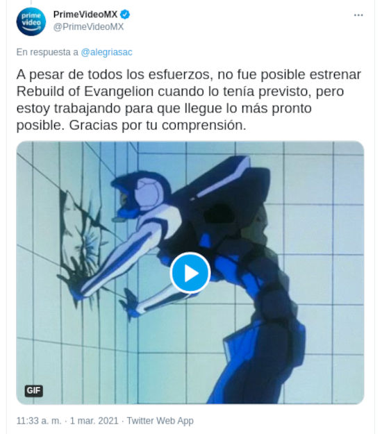 ¿Dónde ver Rebuild of Evangelion?