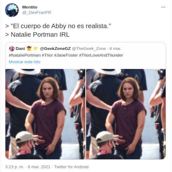 Natalie Portman se pone en forma para Thor y demuestra que Abby sí es posible