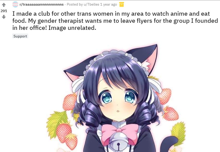 propuesta de club para mujeres trans para ver anime