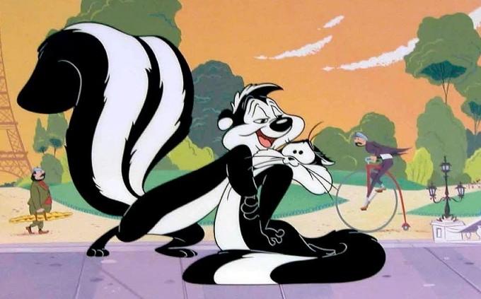 Pepe le Pew en una caricatura