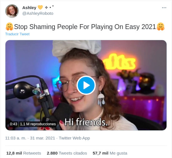 Critican a streamer de Twitch por jugar en fácil Kingdom Hearts III y ella se defiende