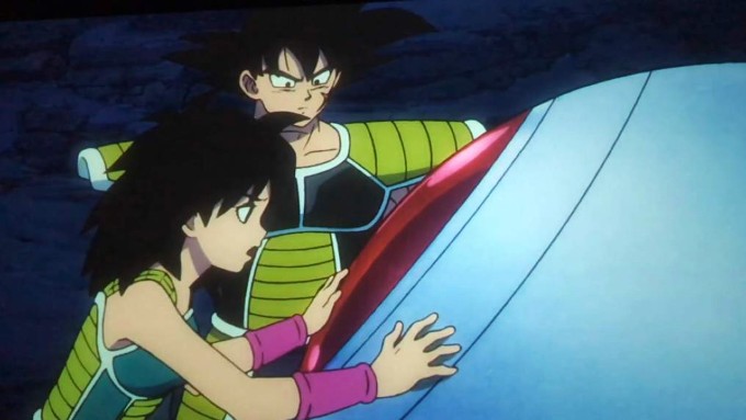 Gine y Bardock con Goku