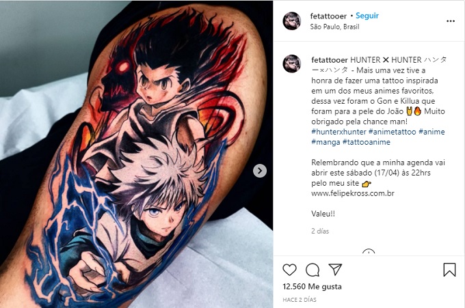 Hunter x Hunter Tatuaje