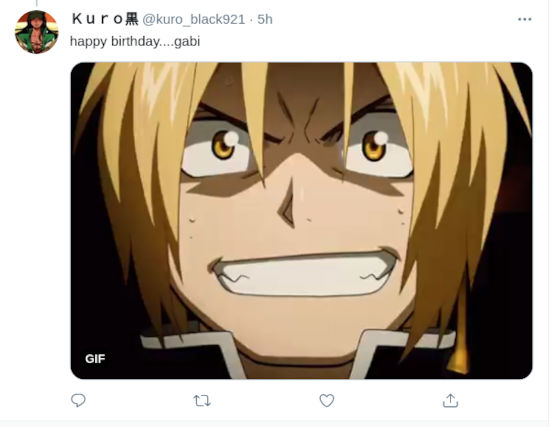 Así ‘celebraron’ los fans el cumpleaños de Gabi de Shingeki no Kyojin