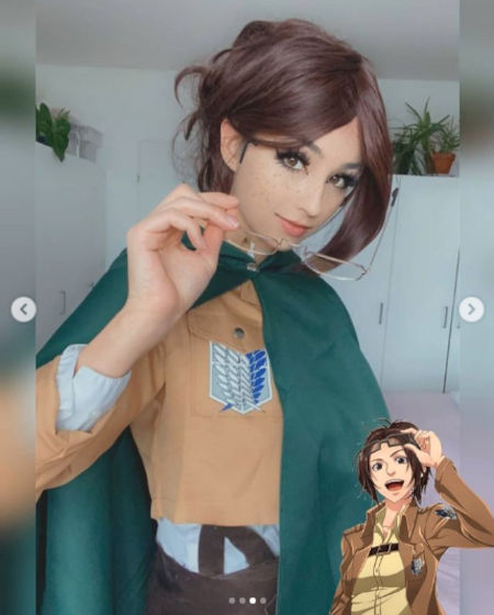 Shingeki no Kyojin: Hange Zoë consigue un buen cosplay