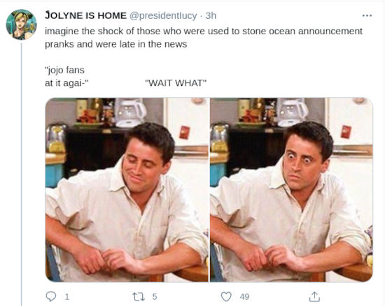 Fans celebran el anuncio del anime de  JoJo’s Bizarre Adventure: Stone Ocean