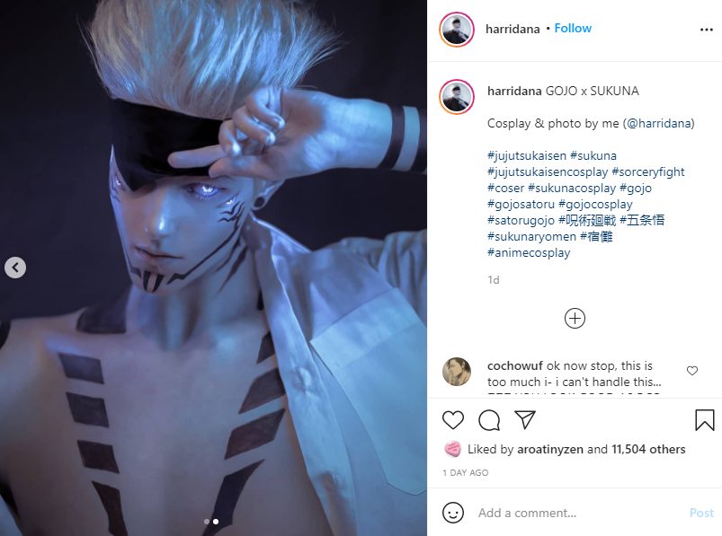 Jujutsu Kaisen cosplay Gojo Sukuna