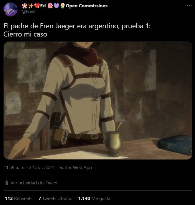 Shingeki no Kyojin Eren argentino