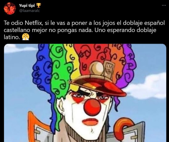 jojo's bizarre adventure y su doblaje español en netflix