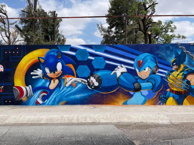Mural Gamer Sonic