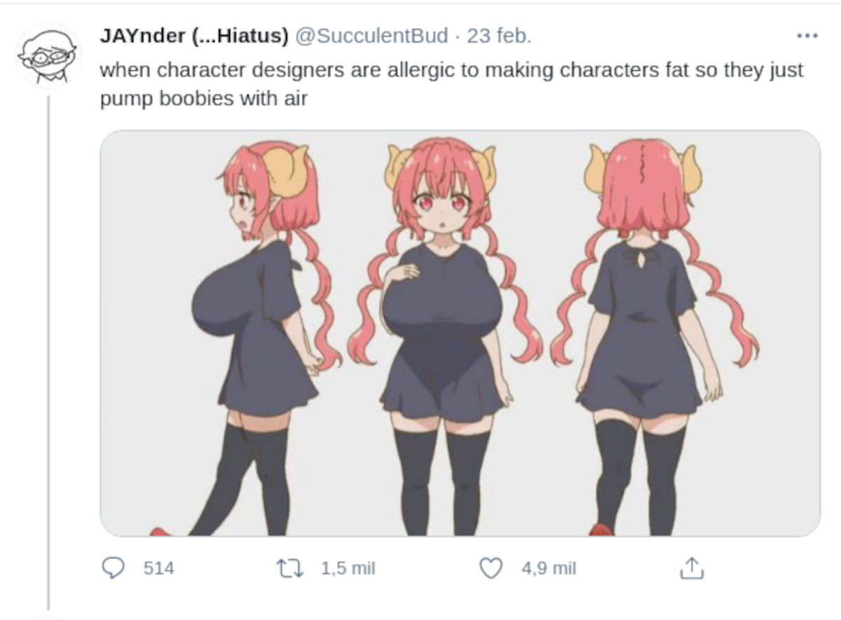 Así criticaron a Iruru de Miss Kobayashi’s Dragon Maid por su diseño