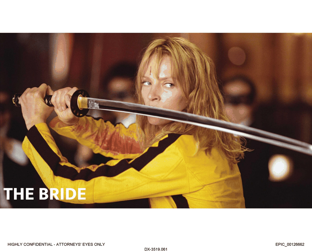 the bride, kill bill, skin