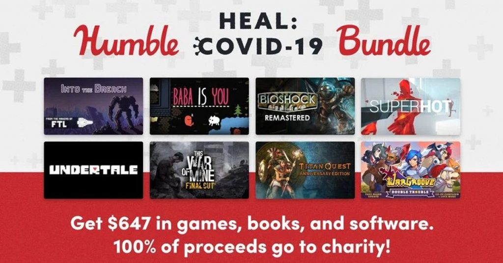 undertale bioshock, baba is you, disponibles en humble bundle covid-19