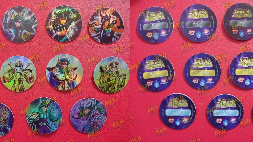 Tazos de Saint Seiya